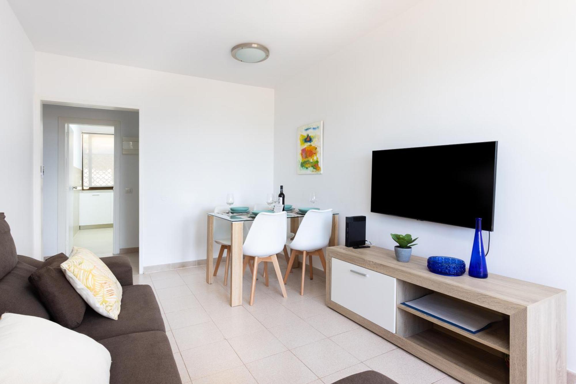 לוס כריסטיאנוס Frontline Playa Las Vistas With Pool, Parking, Sea מראה חיצוני תמונה