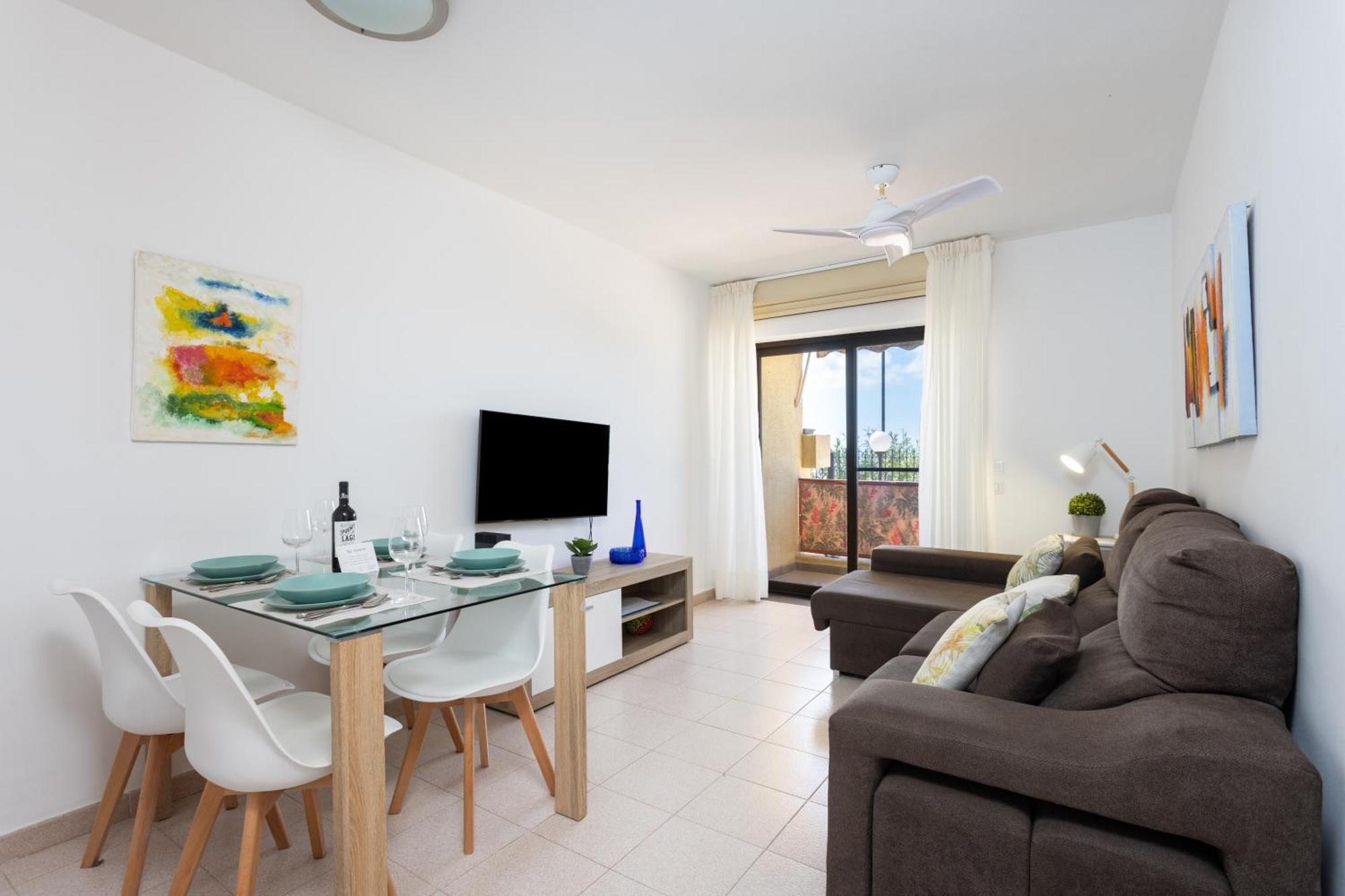 לוס כריסטיאנוס Frontline Playa Las Vistas With Pool, Parking, Sea מראה חיצוני תמונה