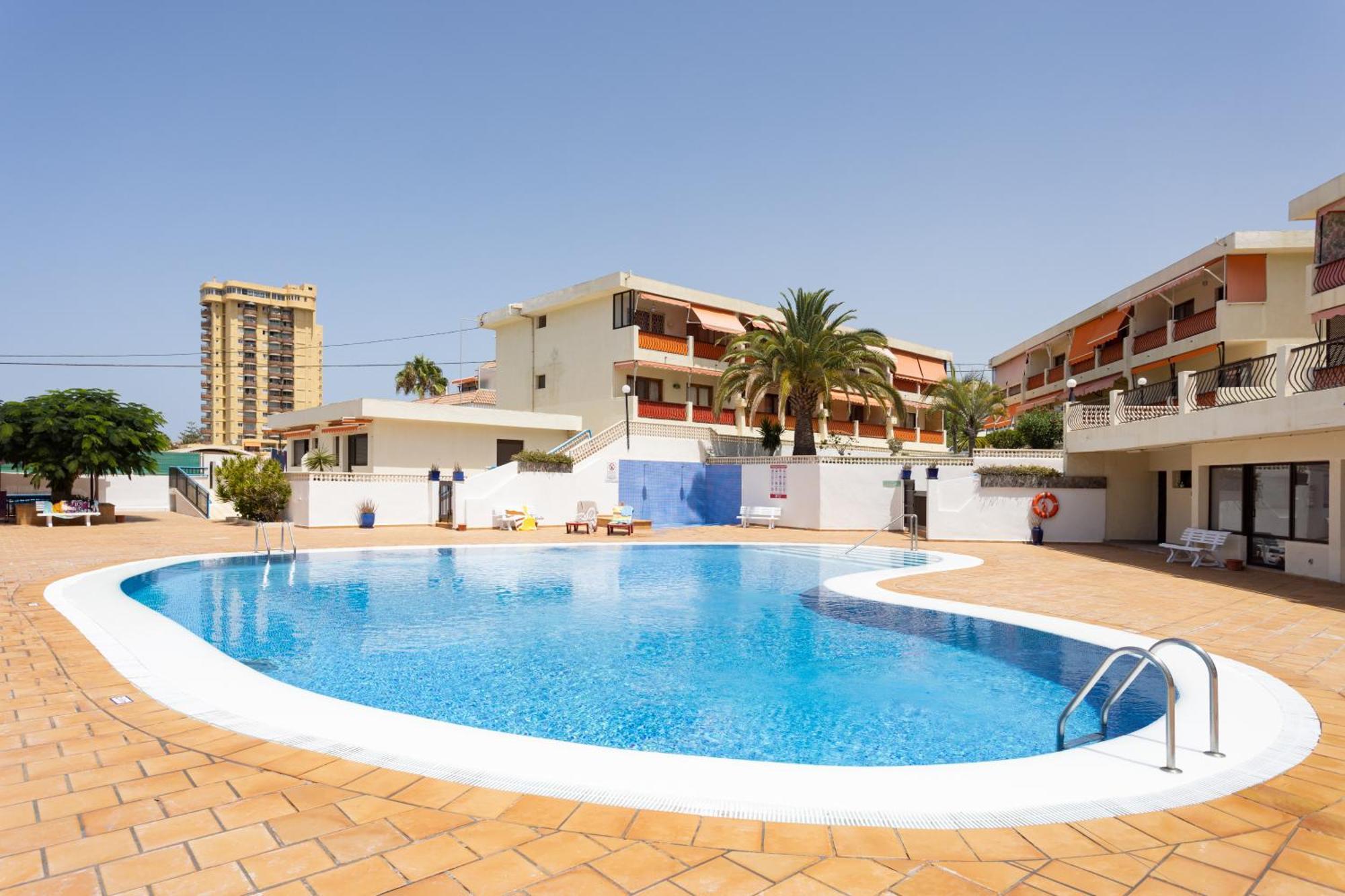 לוס כריסטיאנוס Frontline Playa Las Vistas With Pool, Parking, Sea מראה חיצוני תמונה