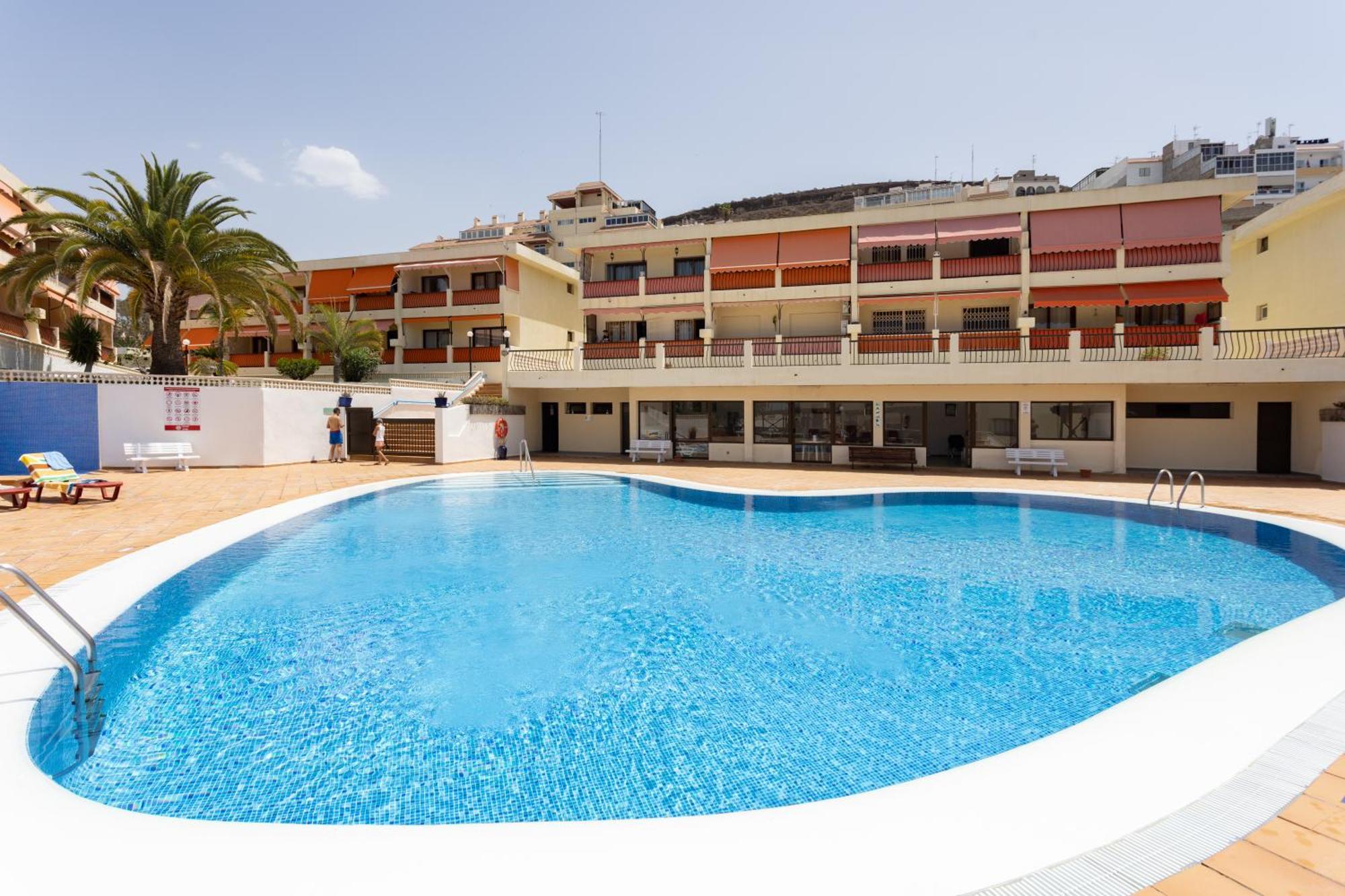 לוס כריסטיאנוס Frontline Playa Las Vistas With Pool, Parking, Sea מראה חיצוני תמונה