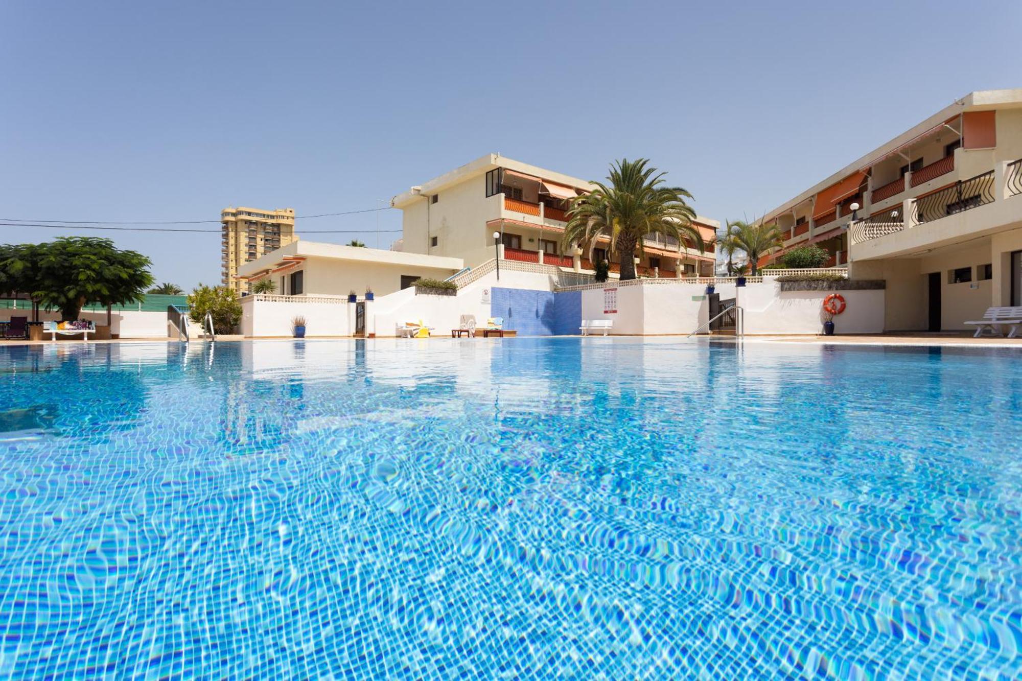 לוס כריסטיאנוס Frontline Playa Las Vistas With Pool, Parking, Sea מראה חיצוני תמונה