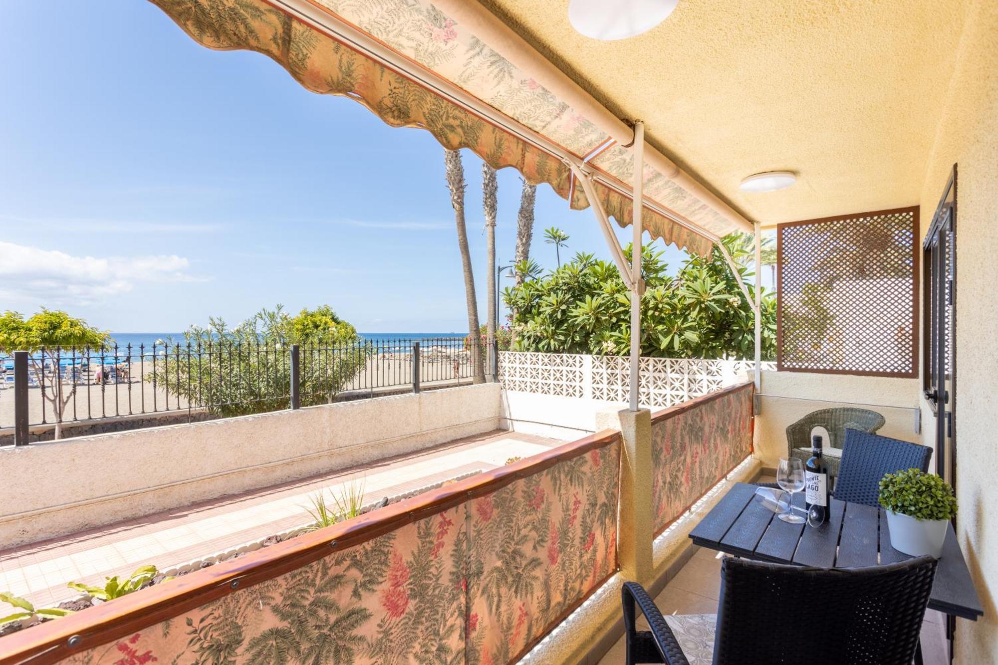 לוס כריסטיאנוס Frontline Playa Las Vistas With Pool, Parking, Sea מראה חיצוני תמונה